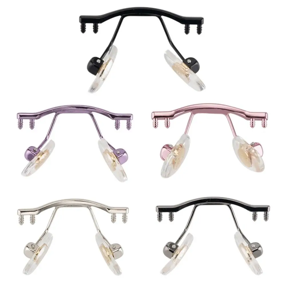 1pc eyeglasses bridge glasses nose pad arm metal rimless optical frame  bridge nose pad holder eyewear accessory - AliExpress