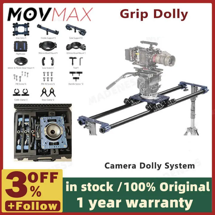 MovmaxGripDollyCameraDollySystemcapacityof90kgOptimized