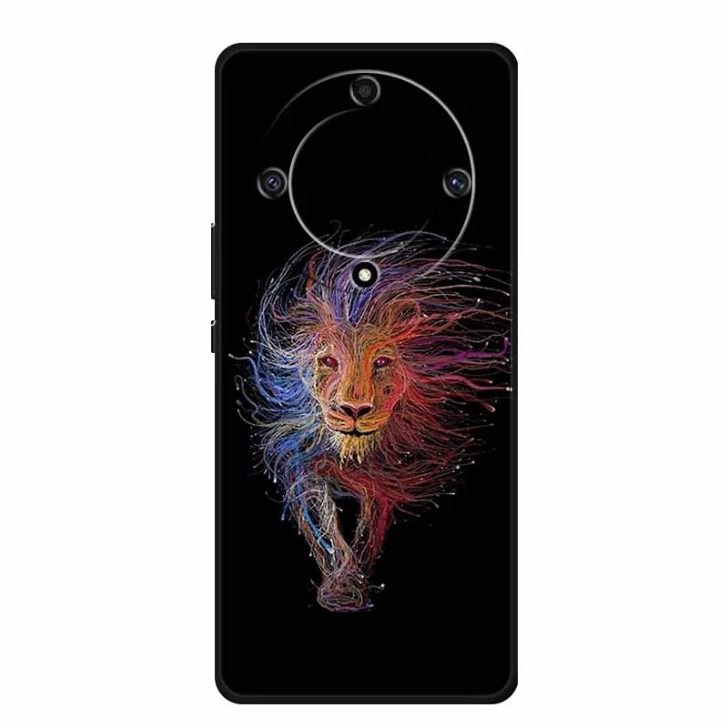 Stylish Painted Soft Silicone Back Cover for Honor X9a – Protective and Popular Coque