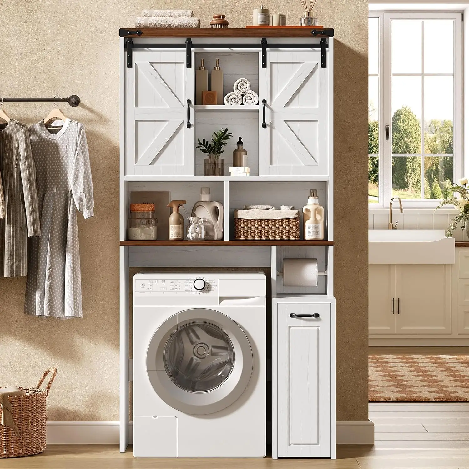 Farmhouse Over-Toilet Cabinet 3