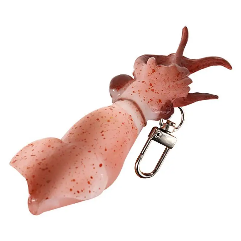 Squid Pendant Keychain Squid Pendant Keyring Portable Keychain Accessories Birthday Party Favors For Car Purse Bag