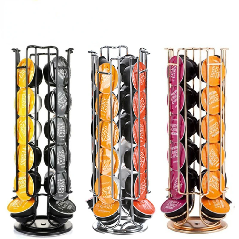 Rotatable Coffee Capsule Rack 24 Rotatable Coffee Capsules Display