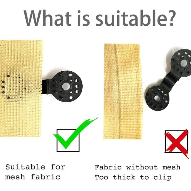 Árnyékszövet Nagy Teherbírású Reteszelő Markolat Árnyékoló Ruhák Műanyag Klipek Kerítés Szövet Kert Hálóhoz Madárhálóellenes Napsütés Háló - Image 4