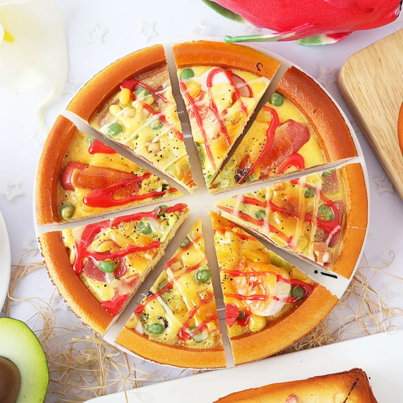 

Whole Fake Pizza Simulation Food Model Western Cuisine Prop Children Play Toys INS Photography Props Home Baking Store Decor