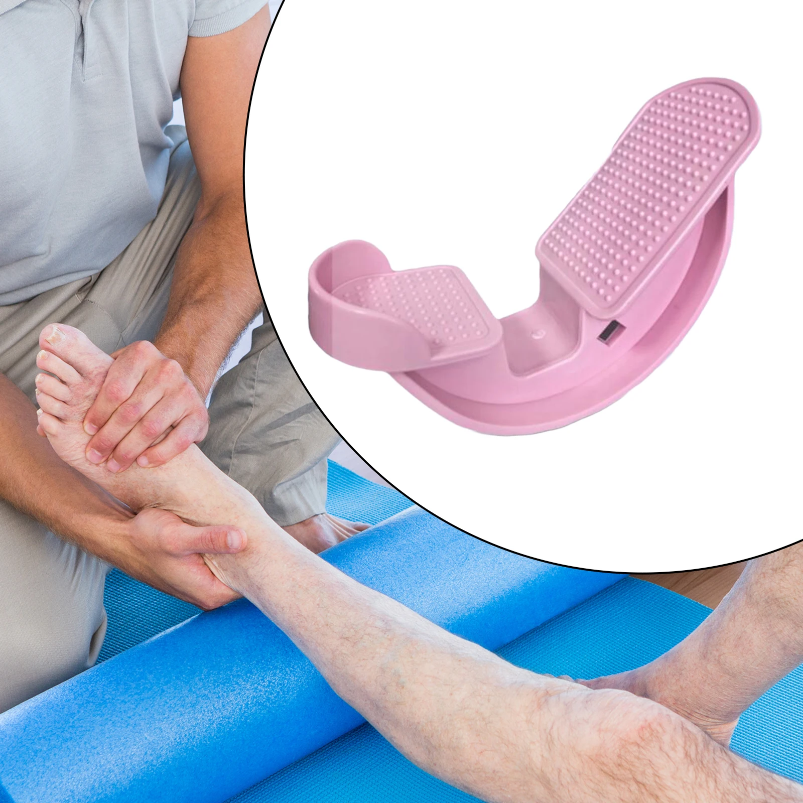 Foot Rocking Ankle Calf Elastic Leg Muscle Non Slip Massage Fitness Pedal Stretcher Plantar Yoga Supplies for Gym Home Office calf stretching board foot stretching aid