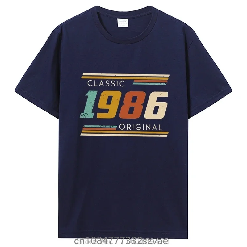 

Funny Vintage 1986 T Shirts Summer Style Graphic Cotton tshirt Streetwear Birthday Gifts T-shirt Men Clothing Oversized