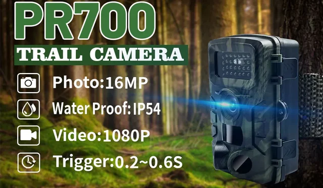 Hunting Camera 2.0'' Monitor 20MP 1080P HD Infrared Camera Outdoor Shooting Field Camera Light Night Surveillance 1