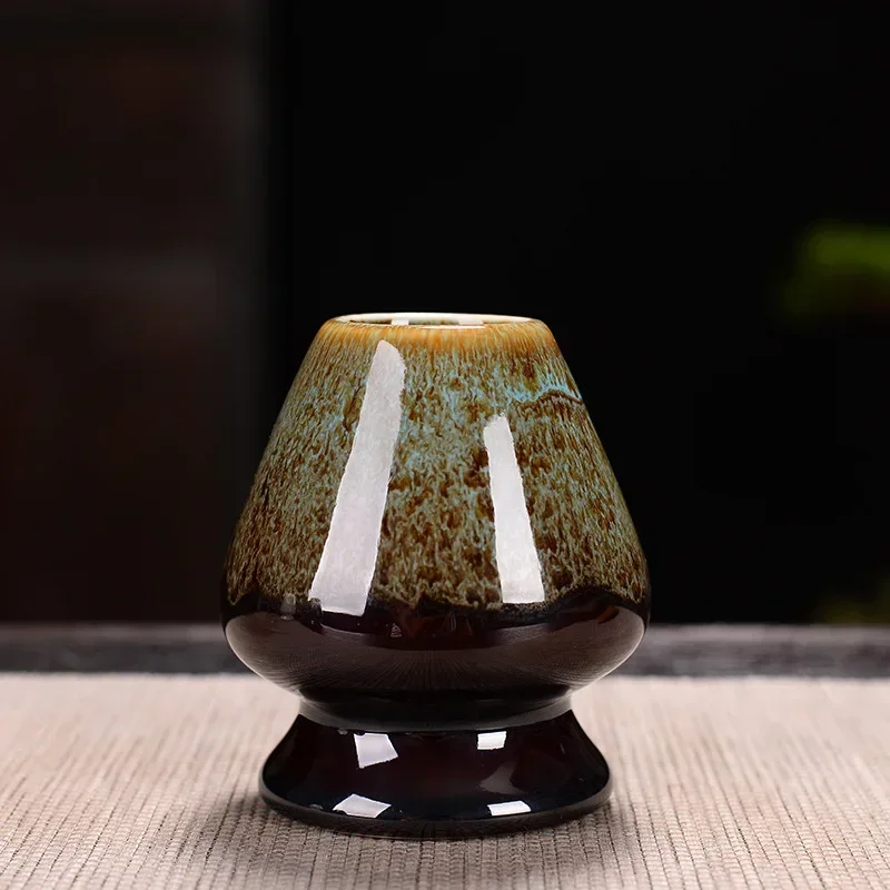 Matcha Set Ancient Chinese Tea Drinking Utensils Bamboo Tea Brush(Chasen) Ceramic Japanese Ceremony Tea-making Accessories