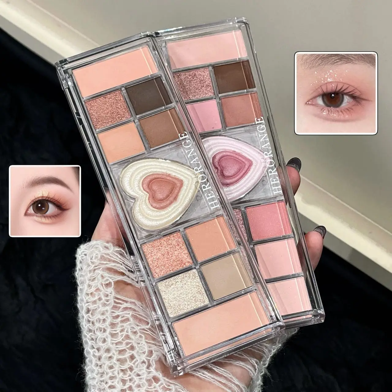 Radiant Earth Tone Eye Makeup Palette with 12 Shades