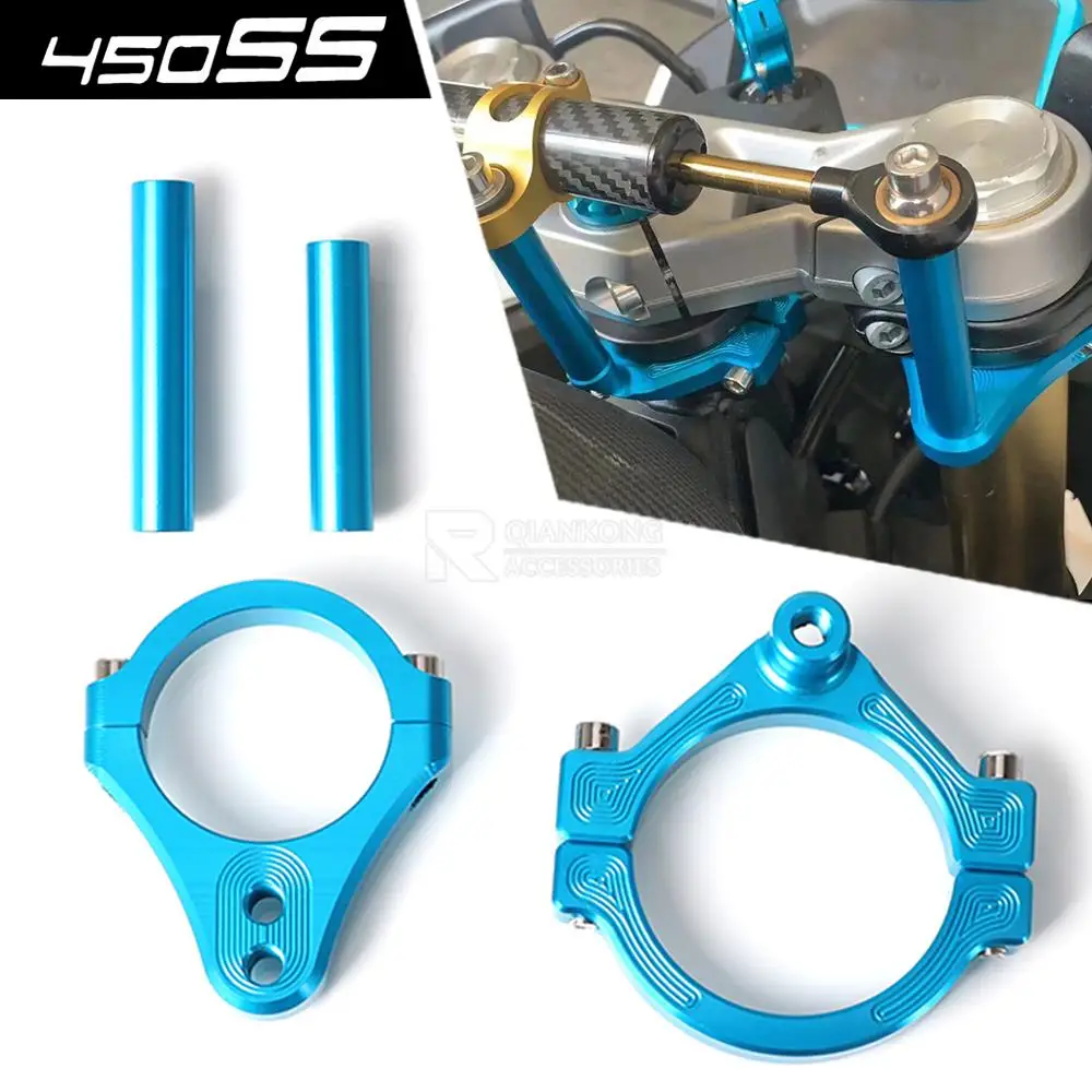 

For CFMOTO 450SR 450SS 450 SS SR 2022 2023 2024 New CF MOTO Motorcycle Accessories Aluminium Steer Damper Mounting Bracket Kit