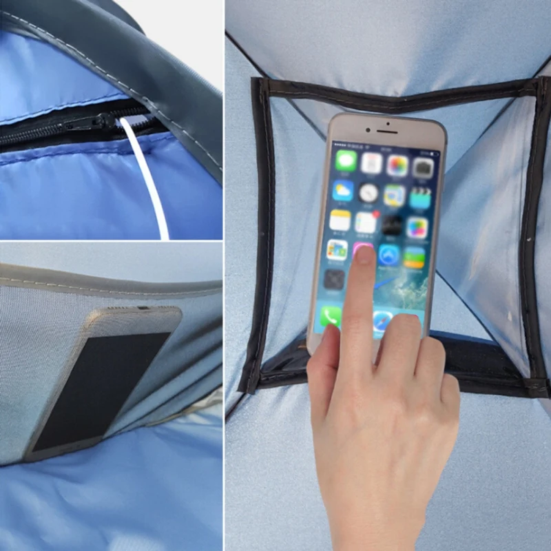 Portable UV-Protective Beach Sunshade Tent with Automatic Opening