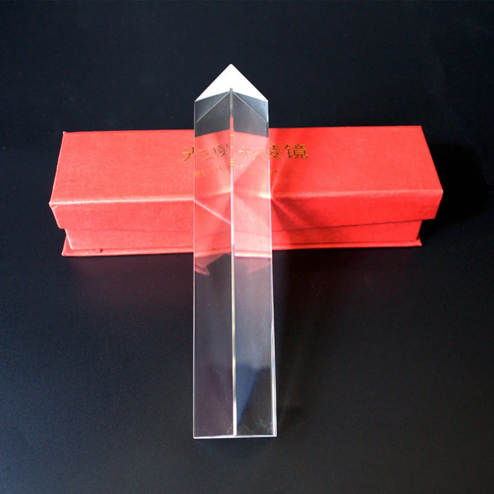 Triangular Prism Students Optical Glass Large Mitsubishi Mirror Teaching Experiment Rainbow Photo Mega Seven-color Light