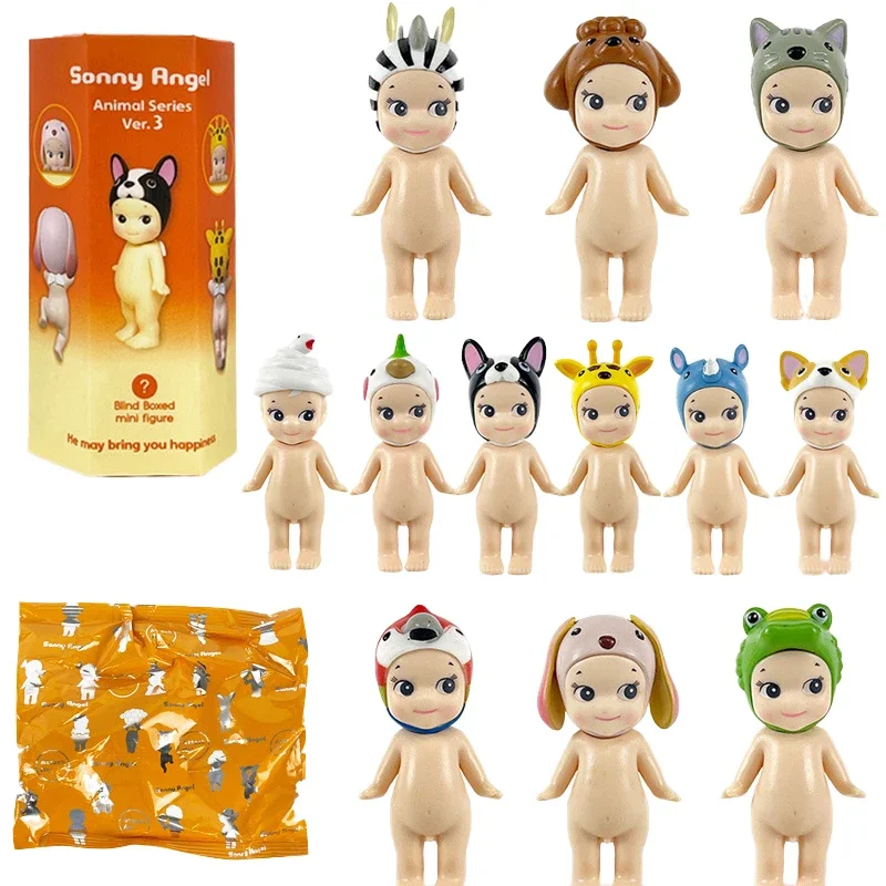 thumbnail image 1 of Sonny Angel 3.ª generación Animal Stand Up Mini Lindo Sorpresa Misteriosa Caja Sorpresa Juguete Modelo Anime Muñeca Regalo de Navidad para Niños, 1 of 5