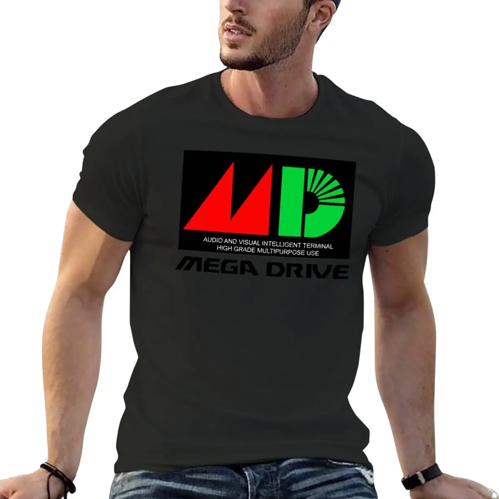 T-Shirt Mega Drive Customs Vintage Mens Magliette Vintage