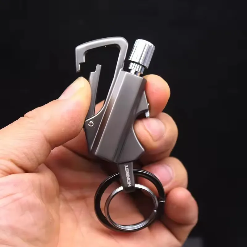 2025 Multifunctional Kerosene Lighter Keychain Beer Bottle Opener Outdoor Portable Igniter Smoking Accessories Gadgets Men Gift 3