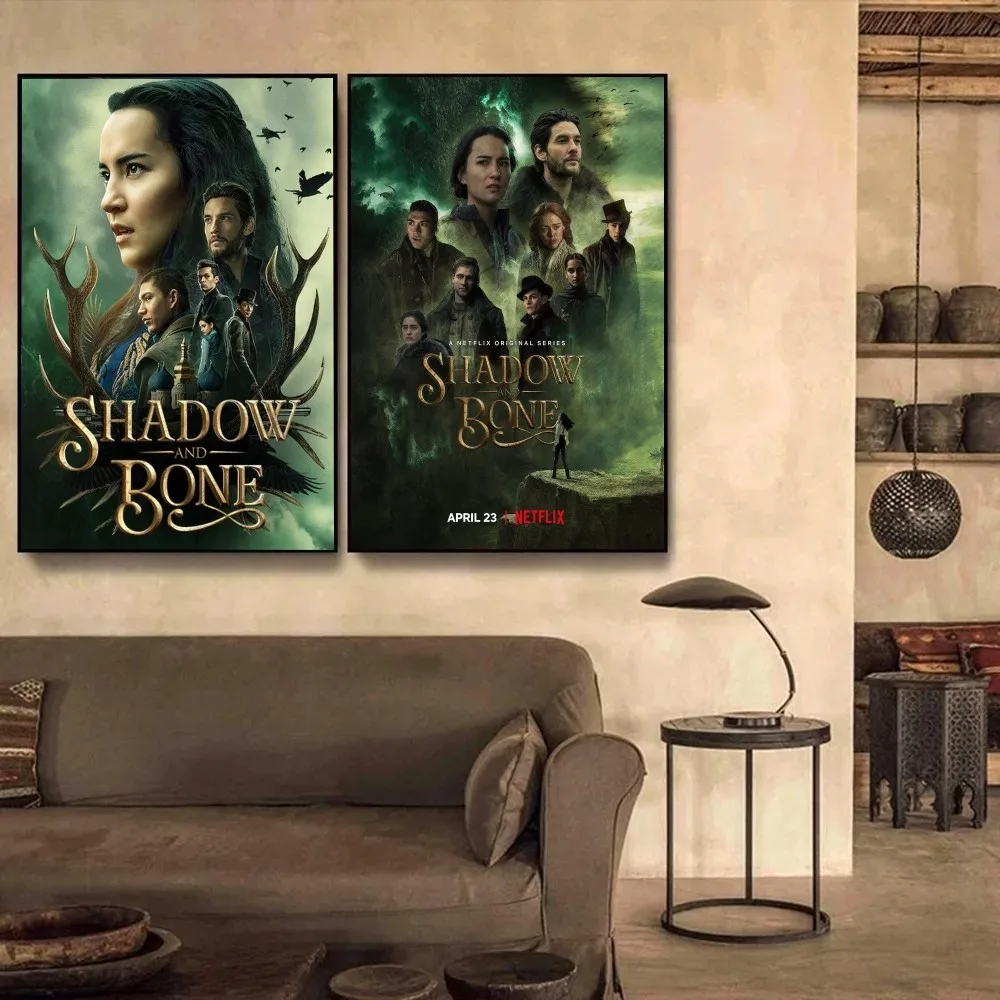 Shadow And Bone Poster Kraft Club Bar Paper Vintage Poster Wall Art Painting Camera Da Letto Studio Big Szie Wall Painting Stickers