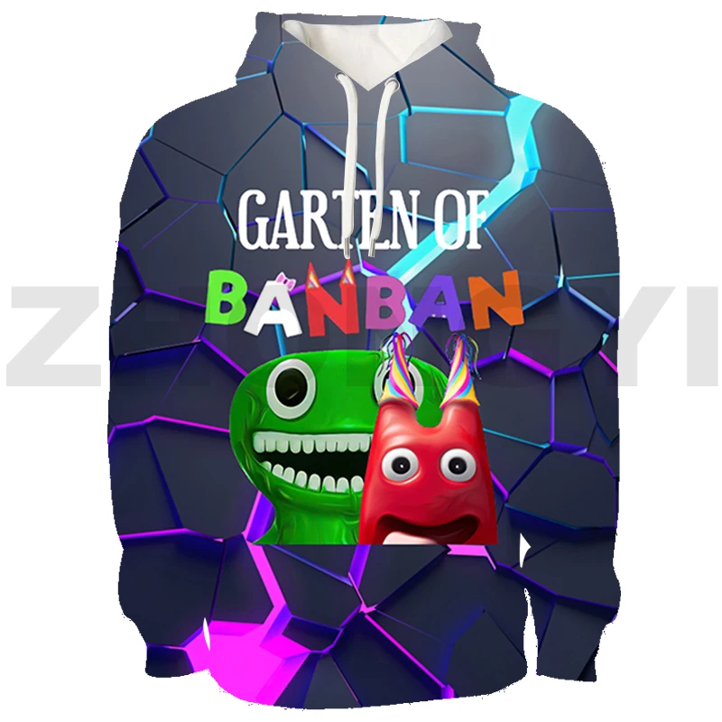 

Hot Garten of BanBan 2 Anime Hoodie Harajuku Japanese Streetwear 3D Print Garten of BanBan Tracksuit Men Lounge Wear Pullovers
