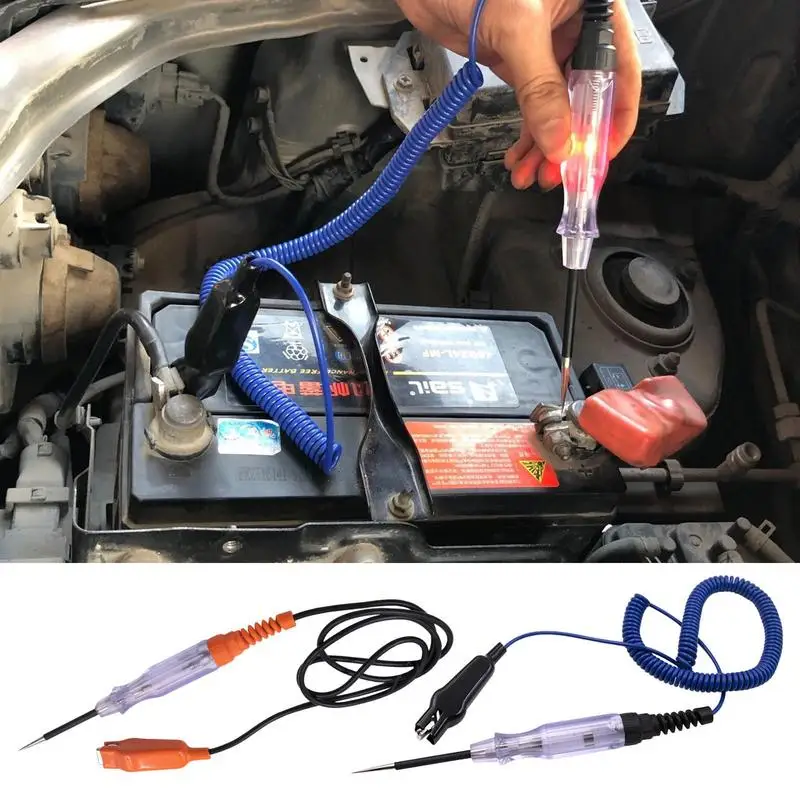 

Electrical Voltage Tester Pen Heavy Duty Electrical Volt Tester Auto Car Light Circuit Tester Lamp Detector Diagnostic Test Tool