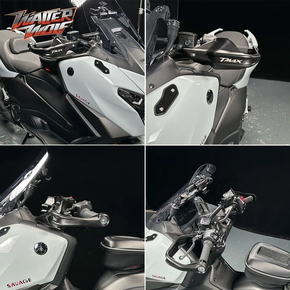 2025 TMAX560 Black Motorcycle Handguard For YAMAHA Tmax 560 XP560