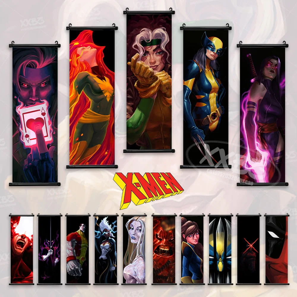 X-Men Poster Storm Wallpaper White Queen Home Decor Magneto Hanging Painting Quicksilver Wall Artwork Professor X Scroll Picture