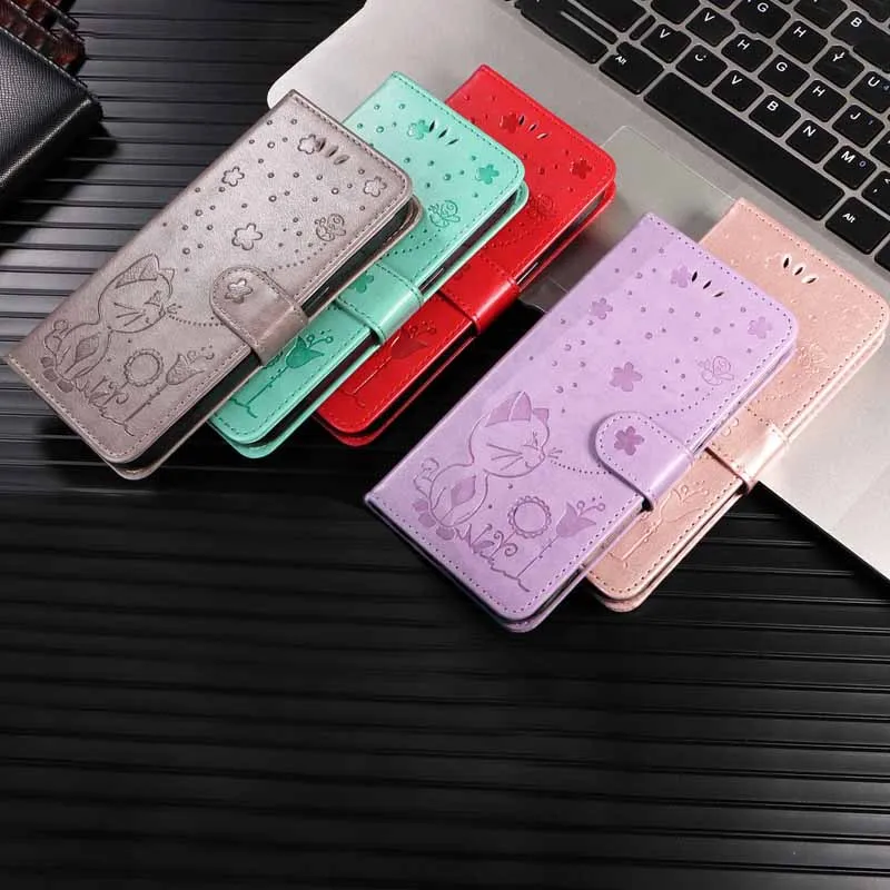 Leather Flip Wallet Case