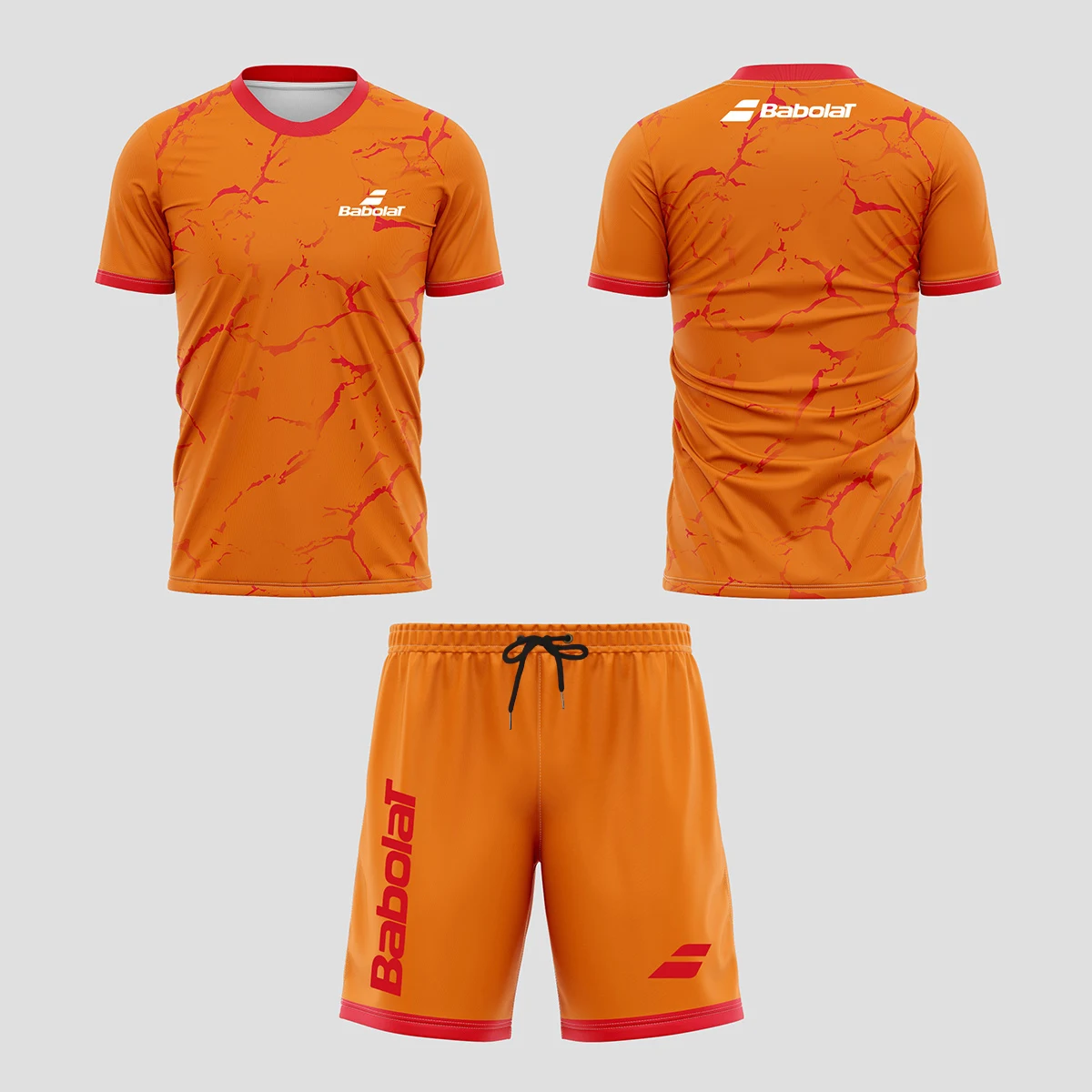 

Sports t-shirts for men clothing set Summer quick-drying men's short sleeve set Drawstring shorts two-piece loose sports Set men