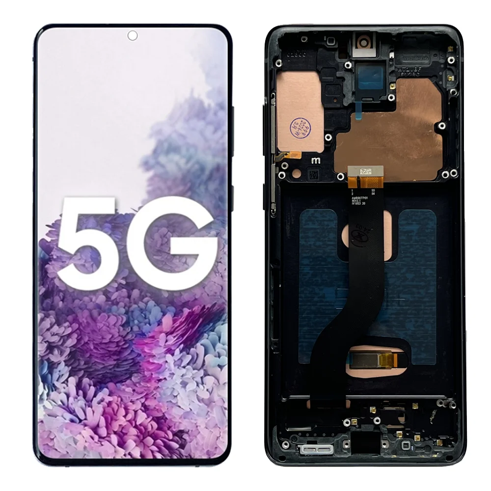 Oled Per Samsung Galaxy S20 + S20 Plus G985 Display Touch Screen Per Samsung S20 + Lcd Con Cornice