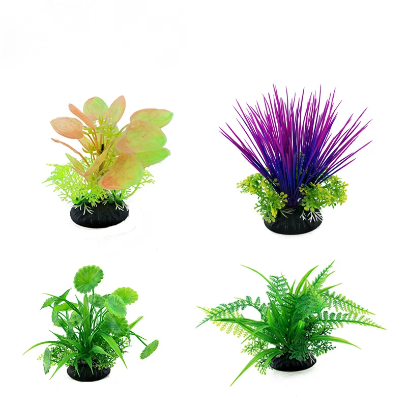 Artificial Aquarium Decor Plants Green Water Grass Aquatic Plant Fish Tank Grass Flower Decoration Water Weeds Ornament