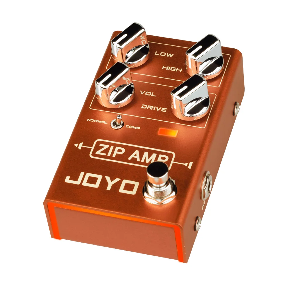 JOYO R-04 ZIP AMP Overdrive Pedal Rock Compression Tone with Gain COMP True Bypass Overdrive Effects Guitar Pedal
