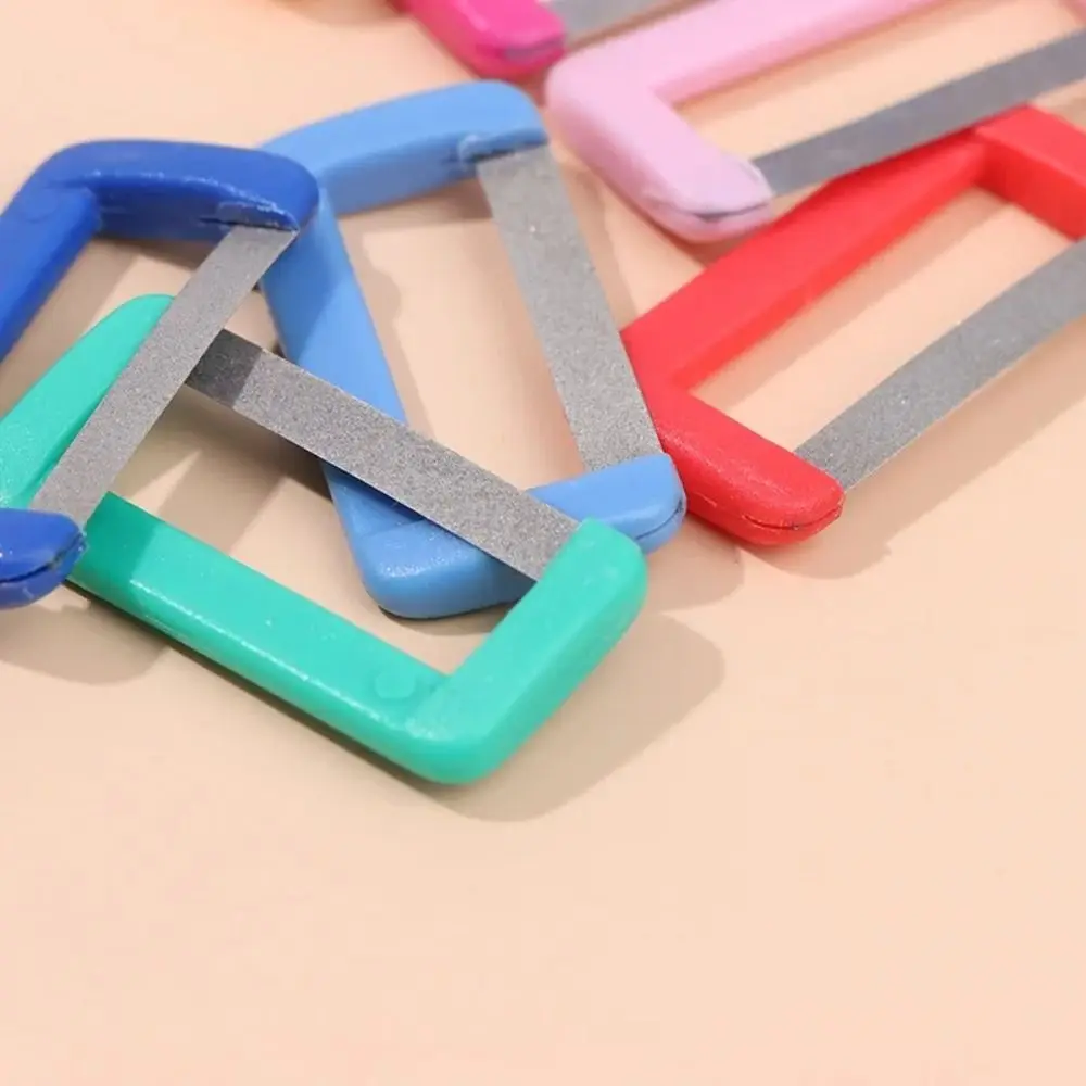 2개입 일회용 치아 연마 스트립 구강 관리 미니 치아 교정 연마 스트립 가벼운 샌드 포함