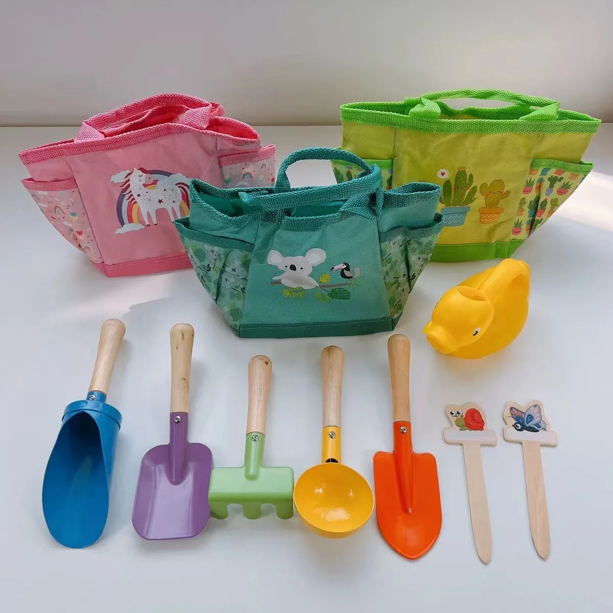 

9pcs/set Children Beach Sand Toys Summer Digging Sand Tool Kit Kids Outdoor Gardening Pretend Play Toys