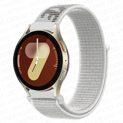Versatile Nylon Loop Bracelet for Smartwatches - 22mm/20mm Band (Nike white)