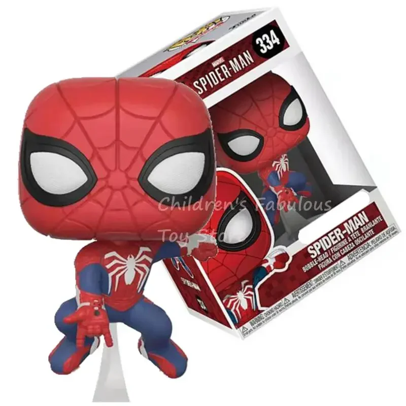 thumbnail image 1 of 2025 Nuevos juguetes periféricos Funko Pop SpiderMan 3 Heroes No Way Home n.° 913 SpiderMan n.° 334, figuras de acción con cabezón, 1 of 5