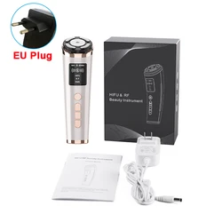 Advanced Facial Rejuvenation Device with RF and Microcurrent Technology (EU Plug)
