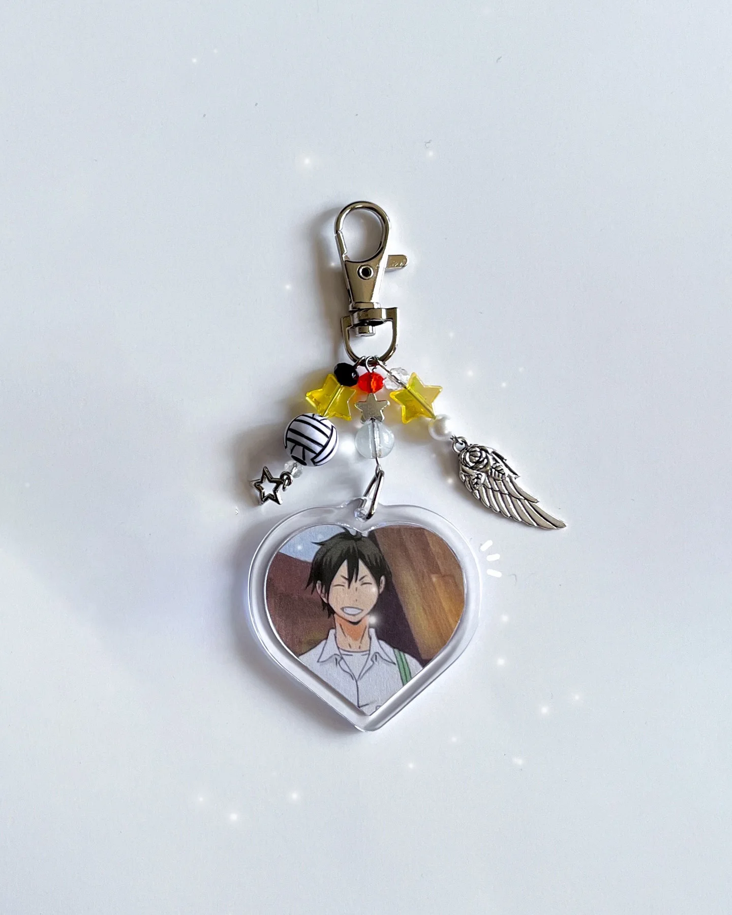 Handmade Charm Bead Keychains - Trendy Y2K Style