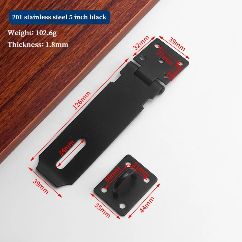 2PCS Black 5-inch