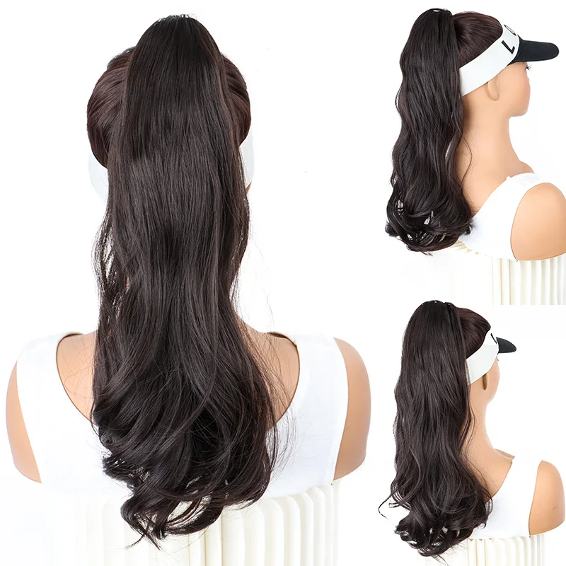 18 Inch Synthetic Wavy Curly Ponytail Extension Image 4
