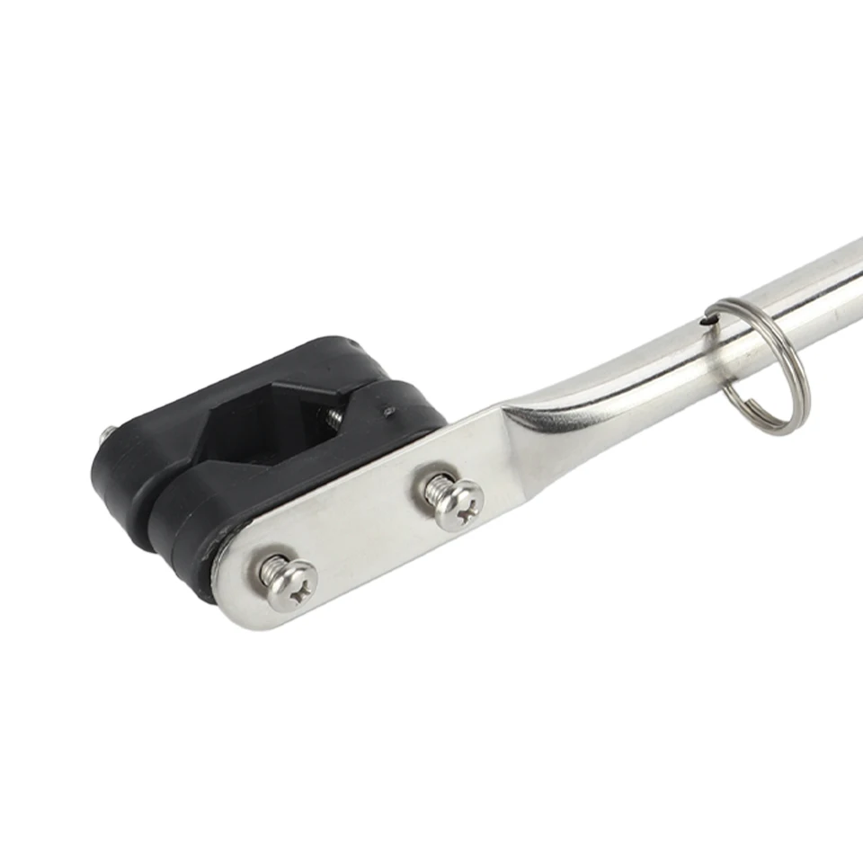 Minifinker Asta Portabandiera Per Barche In Acciaio Inox 316 - Regolabile 390 Mm, Antigroviglio Per Yacht E Barche A Vela