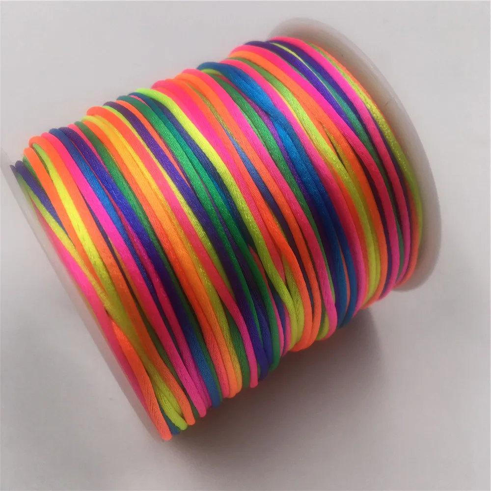 Rainbow Macrame Cord 1MM 50meters for DIY