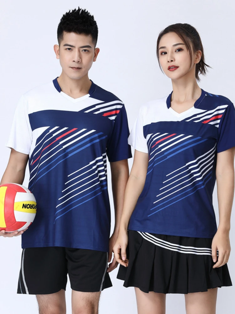 Men and Women Tennis Shirt Set Badminton Clothes Table Tennis Shirt Clothing Shorts Suit Breathable Sportswear