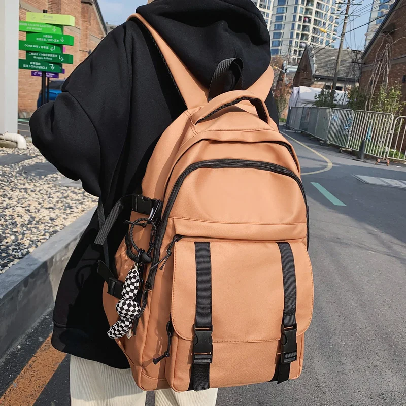 

Вместительный водонепроницаемый нейлоновый рюкзак унисекс, дорожная сумка с пряжкой высокого качества, Женский школьный портфель с несколькими карманами для мальчиков и девочек