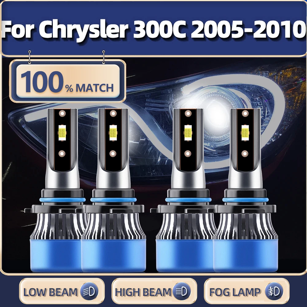 

Canbus Led Headlights 240W 40000LM Car Lights 12V 6000K White Turbo Auto Lamps For Chrysler 300C 2005 2006 2007 2008 2009 2010