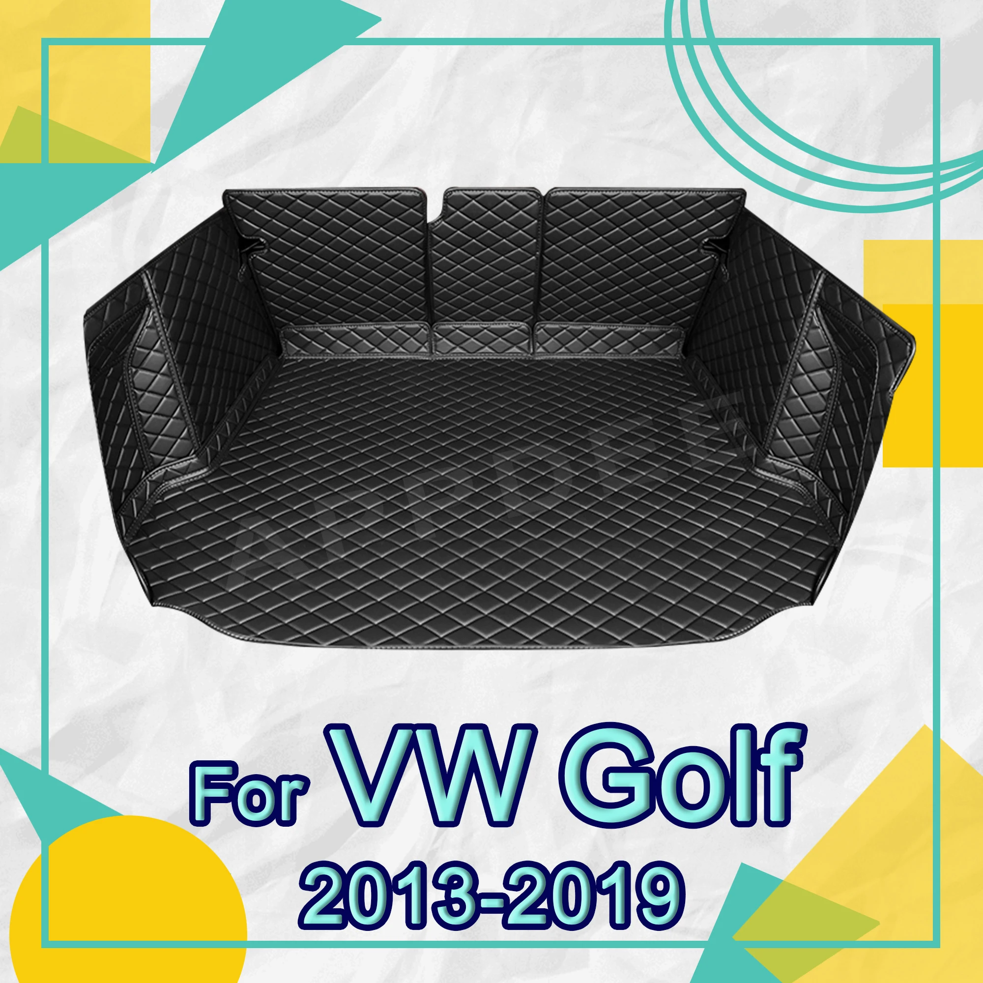 

Full Coverage Trunk Mat For VOLKSWAGEN VW Golf 7 Wagon 2013-2019 18 17 16 15 14 Car Cover Pad Interior Protector Accessories