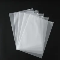 10pcs Storage Bag Resealable Frosted Clear PEVA Zipper Lock Package Travel Portable Waterproof Clothing Shoes Poly Bag Organizer 2