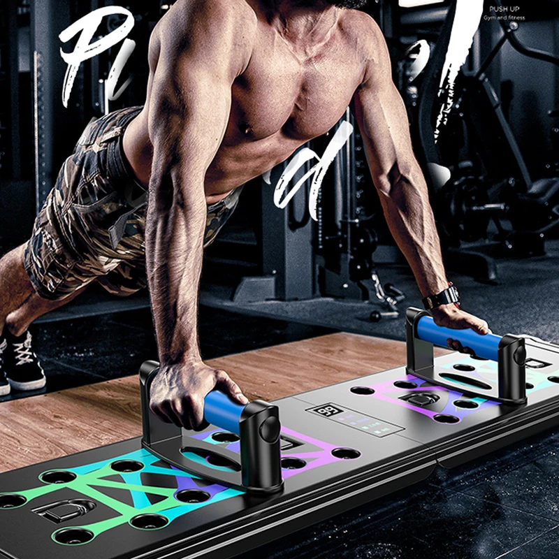 Counting Folding Push Up Board Multifunctional Exercise Table Abdominal Muscle Enhancement Gym Sports Portable Fitness Equipment