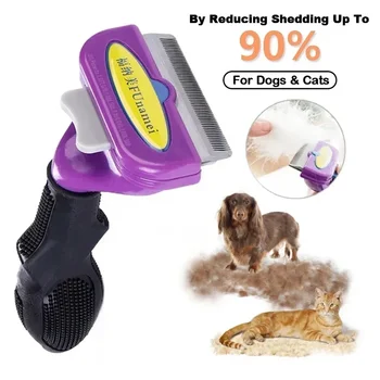 Cat Grooming Brush Pet Hair Removal Comb Cat Dog Hair Remover Brush Hair Grooming Tool Hair Cleaning Combs Brush Pet Supplies
