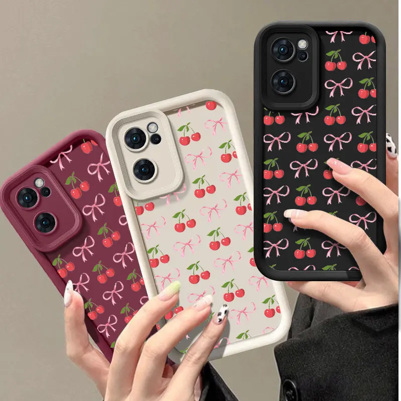 Bow Cherry Fashine Shockproof Soft Phone Case