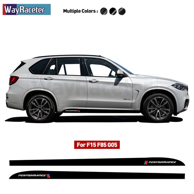 Formålet Som regel billig 2 Pcs M Performance Styling Car Door Side Stripes Skirt Sticker 5d Carbon  Fiber Vinyl Decal For Bmw X5 F15 M F85 G05 Accessories - Car Stickers -  AliExpress