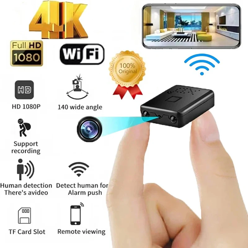 Mini Camera Full HD 4K WiFi 5G Night Vision Remote Monitoring Home Protection Waterproof Video Remind Children Kicking Quilt mini camera