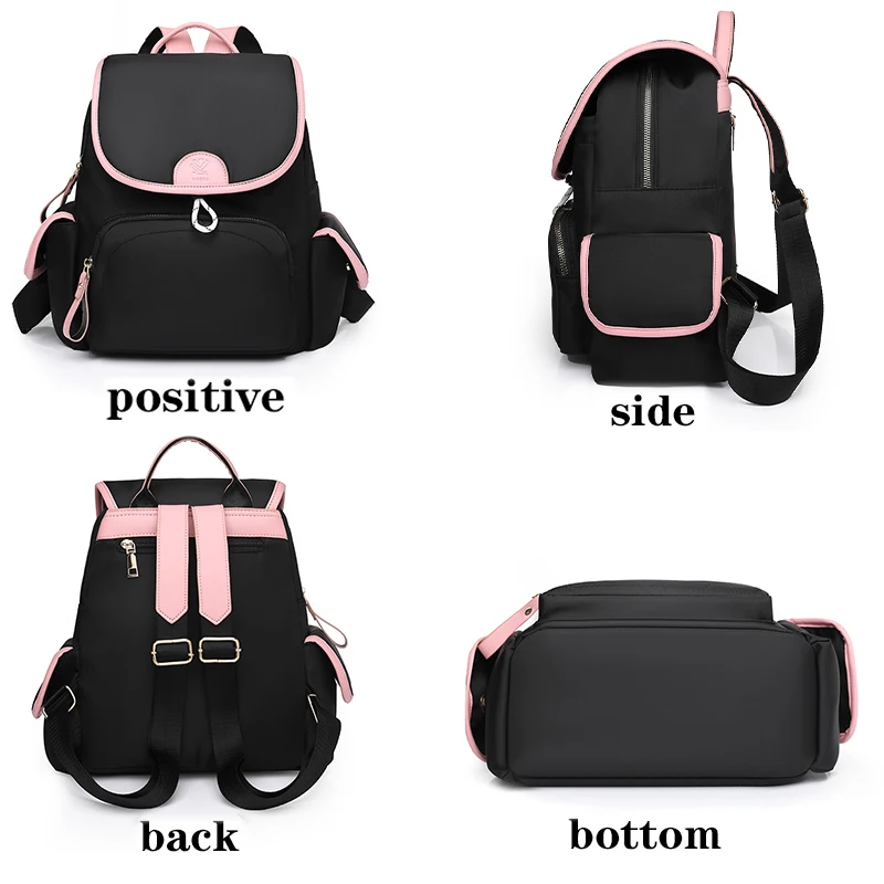 Fashion Oxford Cloth Shoulder Large Capacity Anti Theft School Bag Women Designer Solid Color Single Shoulder New Women Backpack